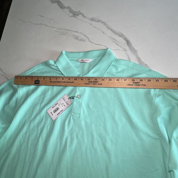 Men's Big & Tall Roundtree Yorke Gold Label Perfect Performance Polo Shirt 2XLT - Picture 4 of 11